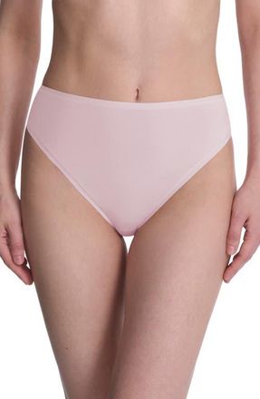 Natori Bliss Bare Cotton High Cut Briefs in Misty Orchid at Nordstrom, Size Xx-Large