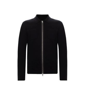 Sams&oslash;e & Sams&oslash;e Cardigans, male, Black, Size: L Guna Zip Cardigan