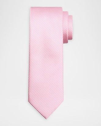Brioni Men & apos;s Micro-Woven Jacquard Silk Tie
