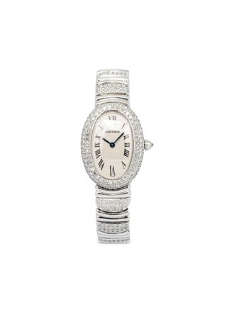 Cartier Pre-owned Baignoire 30 mm horloge - Wit