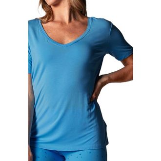 Tavi Everyday V-Neck Tee in Ocean at Nordstrom, Size X-Large