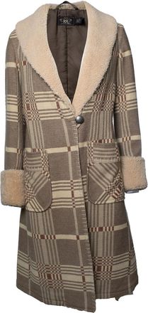 Ralph Lauren RRL, Shearling-collar jacquard coat