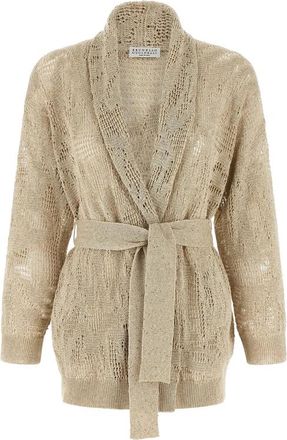 Brunello Cucinelli Crochet Sequin Cardigan