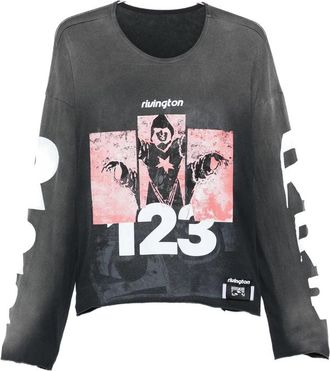 RRR123 Graphic-print Long-sleeve T-shirt