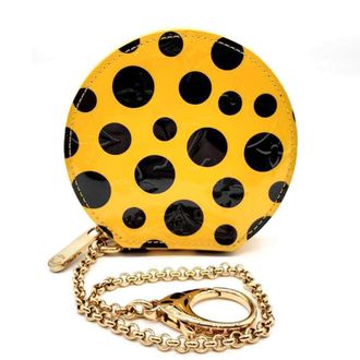 Louis Vuitton Black Yellow Monogram Vernis Coin Purse/Coin Case (Pre-Owned)