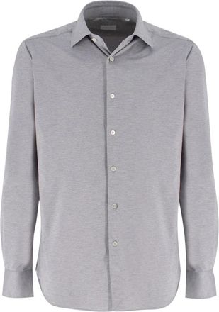Xacus Elegante Formele Overhemd met Japanse Technologie - Heren - Casual Overhemden - Grijs - 5XL - Overhemden
