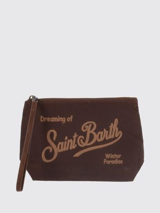 MC2 Saint Barth Mini borsa a mano Aline in cotone cerato con motivo tartan
