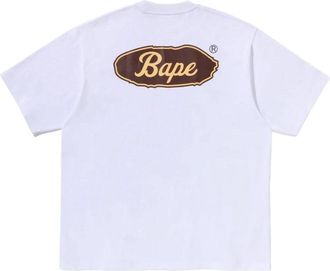 A Bathing Ape Skateboard BAPE Logo Relaxed Fit T-Shirt White 0ZXTEM331101QWHX