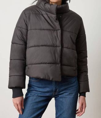 Lilla P Knit Cuff Jacket In Black
