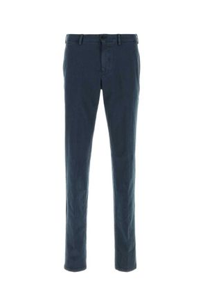 Pantaloni Torino Navy Blue Flat Front Pants