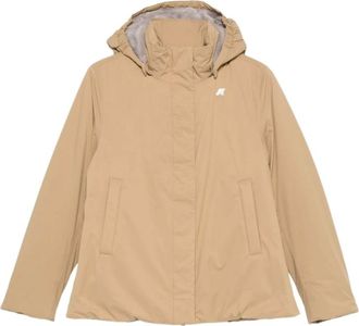 K-Way Marlette Twill Soft Beaver Jas - Dames - Jassen - Beige - Maat: S Leer