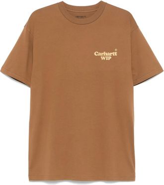 Carhartt Work in Progress Harrt Chain T-shirt - men - Organic Cotton - S - Brown