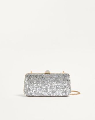 Valentino Garavani Minaudiere Carry Secrets Con Strass Donna CRYSTAL UNI