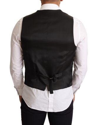 Dolce & Gabbana Wool-Blend Formal Vest - Black