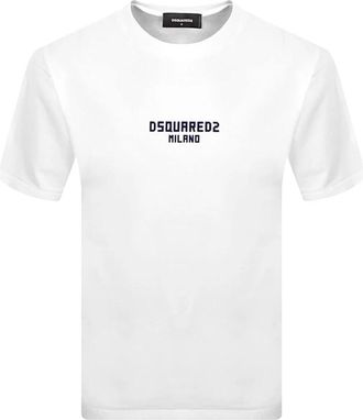 Dsquared2 T-shirt - Heren - T-shirts - Wit - XS - Tops