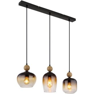 Globo Lighting Lampada a sospensione - Commy - nero - vetro - grande - Globo