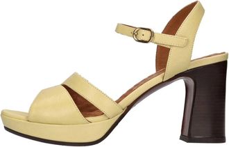 Chie Mihara Sandalen - Dames - Sandalen met hakken - Geel - 39 EU - Leer - Schoenen