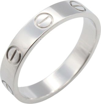 Cartier Silver White Gold (18K) Band Ring (Pre-Owned)