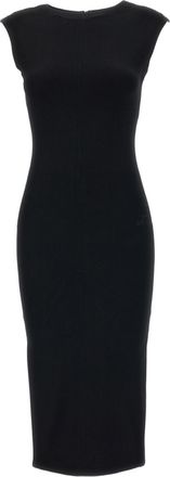 Jacquemus Black La Robe Alba Jersey Midi Dress