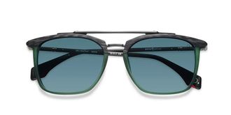 Etnia Barcelona Bellemont Polarized BKGR Mens Sunglasses Green Size 55
