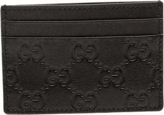 Gucci Pre-owned Wallets, female, Black, Size: ONE SIZE Pre-owned Card Holder