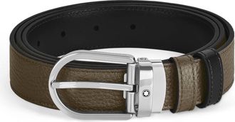 Montblanc Horseshoe 30mm Reversible Leather Belt