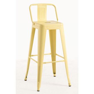 Regalos Miguel Packs Taburetes Altos - Pack 6 Taburetes Torix Respaldo - Amarillo Cuarzo
