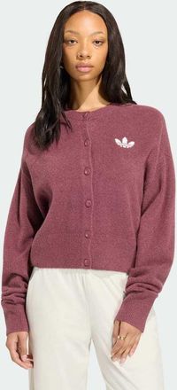 adidas Originals Essentials cardigan in maglia bordeaux-Rosso