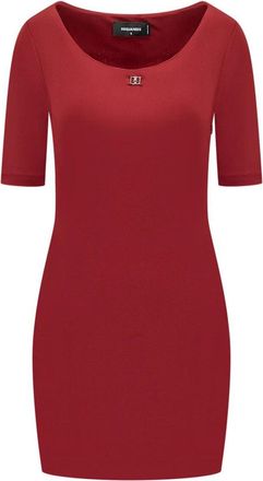 Dsquared2 Cherry Pop Jurk - Dames - Korte kleedjes - Rood - S - Kleedjes