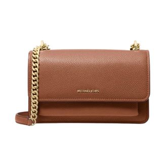 Michael Kors Claire Schoudertas - Dames - Tassen - Bruin - Maat: ONE Size