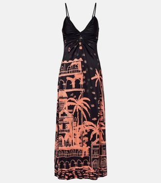 Johanna Ortiz Printed jersey maxi dress