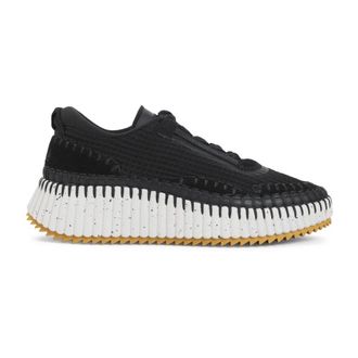 Chlo&eacute; Sneakers, female, Black, Size: 10 US Black Nama Sneakers in Mesh