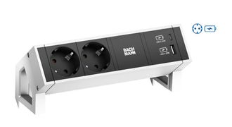 Bachmann Desk 2 Base M&uacute;ltiple 2 Salidas Ac Interior Negro, Blanco