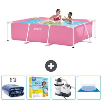 Intex Piscina Con Estructura Rectangular - 220x150x60 Cm - 7-piezas Scb66