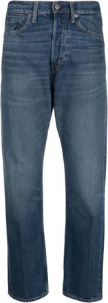 Polo Ralph Lauren Cropped Straight Jeans - Dames - Regular Fit Jeans - Blauw - W25 - Jeans