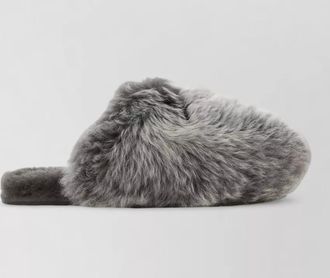 UGG shearling faux fur scuffette house slippers
