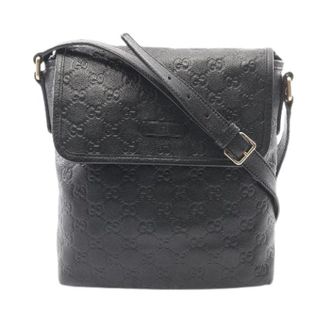 Gucci Vintage, unisex, Zwart, ONE Size, Leer, Pre-owned Guccissima Leren Schoudertas