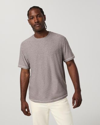 Vuori Clothing Short Sleeve Strato Tech T-Shirt - Contrast | Heather Grey | Medium
