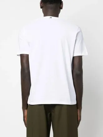 Herno Logo-Plaque Cotton T-Shirt - white