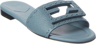 Fendi Fendi Ff Baguette Leather Sandal