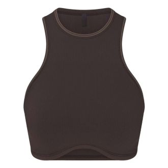 Nike (WMNS) Nike x SKIMS Ribbed Seamless Racer Front Bra Phoenix BABRA9714W-PHR