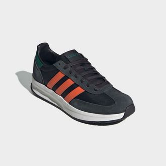 adidas Sneaker ADIDAS SPORTSWEAR RUN 70S 2.0, Herren, Gr. 40, schwarz (core schwarz, semi impact orange, carbon), Leder, Textil, Schuhe Sneaker, inspiriert v