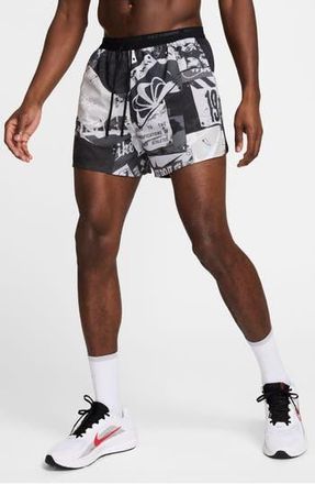 Nike Energy Stride Dri-FIT Running Shorts in Black/Reflective Silver at Nordstrom Rack, Size Xx-Large