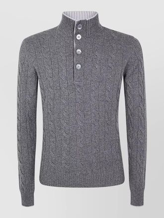 Barba wool polo sweater