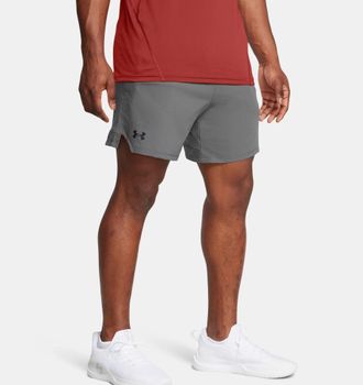 Under Armour Shorts UNDER ARMOUR UA VANISH WOVEN 6IN SHORTS, Herren, Gr. XXL, N-Gr, castlerock,, schwarz, Obermaterial: 100% Polyester, Hosen Shorts, sportlicher S