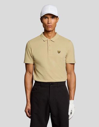Lyle & Scott Lyle And Scott Mens Technical Polo Shirt - Tan - Size: 40