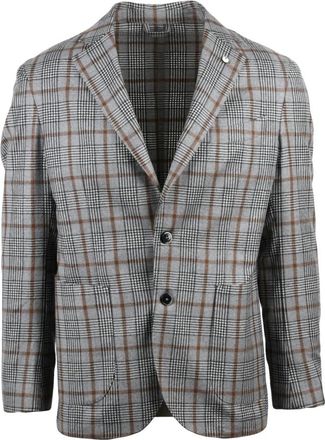 L.B.M. 1911 Giacca Stondata - Heren - Blazers - Grijs - 2XL - Wol - Jassen