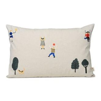 Ferm Living Cushion Coussins Kids - White - Cotton GOTS - Designer Trine Andersen