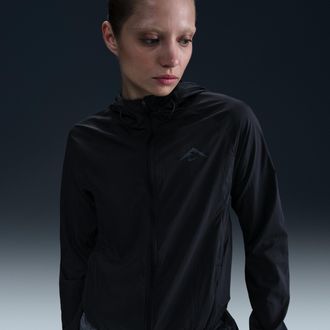 Nike Womens Trail Repel Running Jacket in Black | HJ2250-010