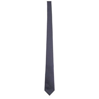 Giorgio Armani Silk Tie with Geometric Jacquard Motif - male - Giorgio Armani - Ties - Blue - ONE SIZE - Accessories